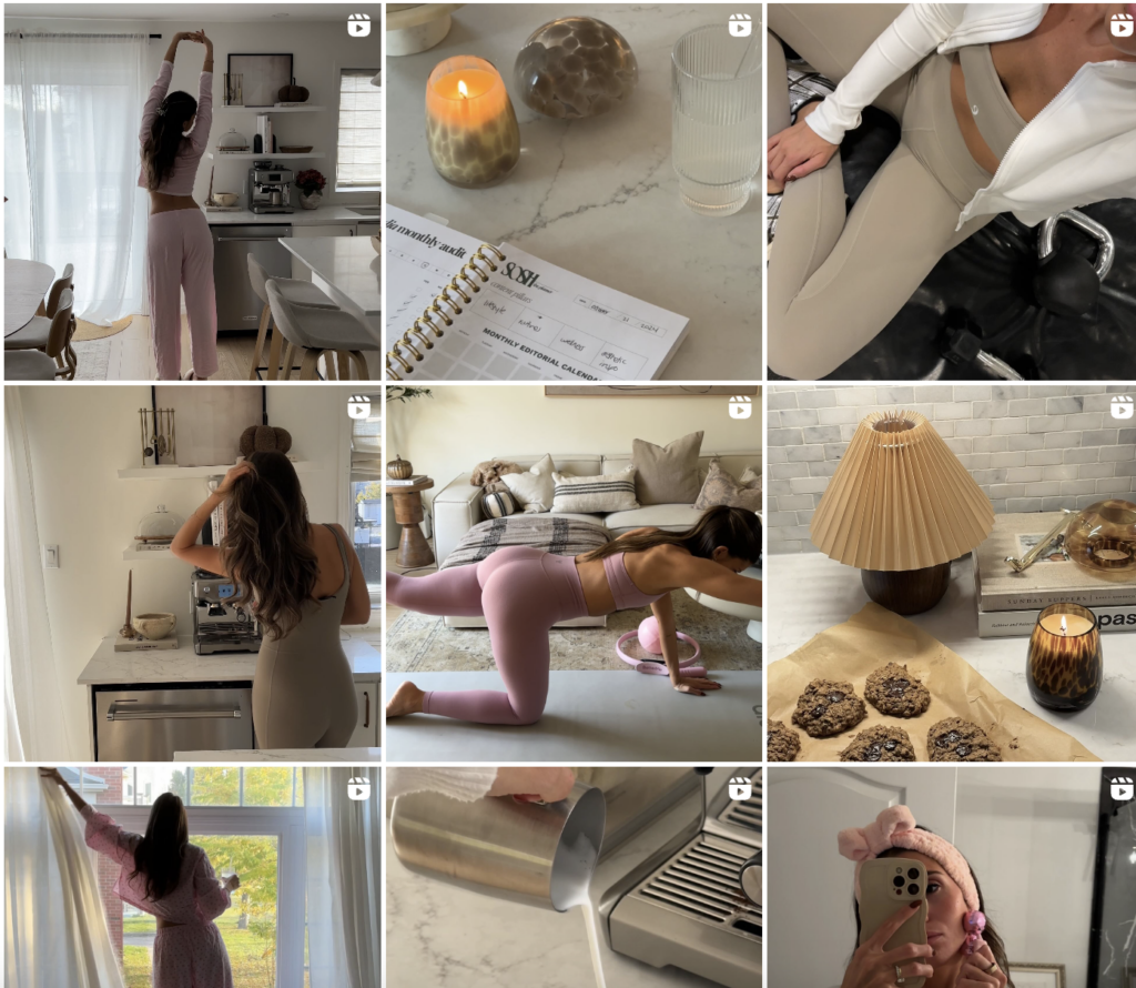 SPOTTED... She has it all! Her perfect vlog aesthetics...